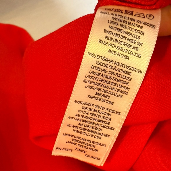 French Connection Whisper Crossover Halter Neck Mini Dress in Red NEW Size US 4 - Picture 10 of 10